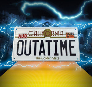 Plaque minéralogique - Retour vers le futur "OUTATIME"